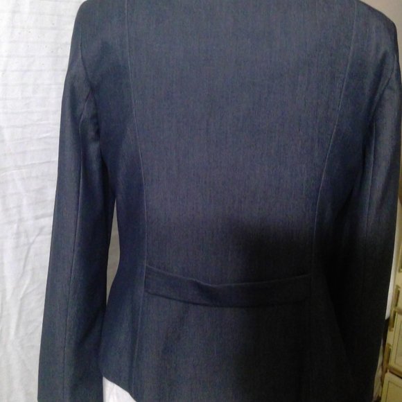 Signature by Larry Levine Size Light Weight Denim Skirt Suit - Picture 4 of 13